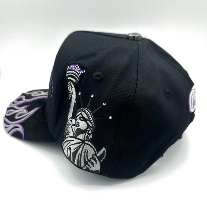 Caps Fans NY Purple Fire